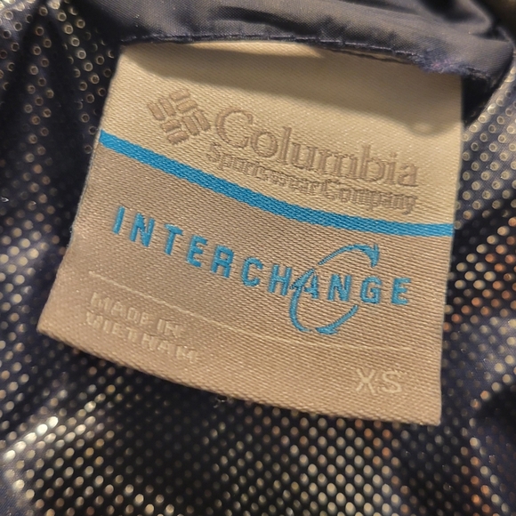 Columbia Hooded Winter Jacket, Women's size XS, Navy - Picture 2 of 7